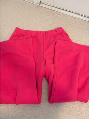 Women's Pink Fabletics flared sweats